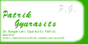 patrik gyurasits business card